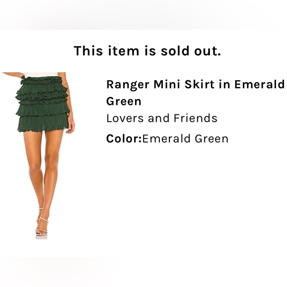 NEW Lovers + Friends Tiered Pleated Chiffon Skirt - Picture 2 of 4